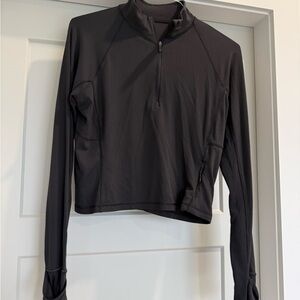 Lululemon It’s Rulu Ribbed Cropped Half Zip